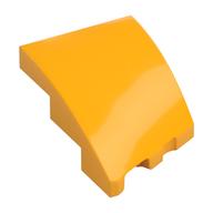 Brick Wedged, Curved 3 × 2 with Stud Notch Left Bright Light Orange