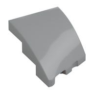 Brick Wedged, Curved 3 × 2 with Stud Notch Left Light Bluish Gray