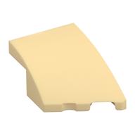 Brick Wedged, Curved 3 × 2 with Stud Notch Right Tan
