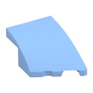 Brick Wedged, Curved 3 × 2 with Stud Notch Right Bright Light Blue