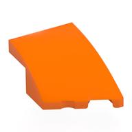 Brick Wedged, Curved 3 × 2 with Stud Notch Right Orange