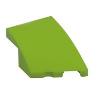 Brick Wedged, Curved 3 × 2 with Stud Notch Right Lime