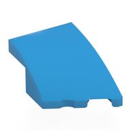 Brick Wedged, Curved 3 × 2 with Stud Notch Right Dark Azure