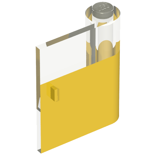 Door 1 × 3 × 3 Right with Window and Vertical Handle
