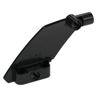 Technic Panel Curved 5 × 7 Parallelogram Left in Schwarz