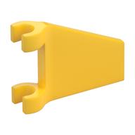 Flag 2 × 2 Trapezoid with Flared Area between Clips Yellow