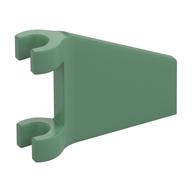 Flag 2 × 2 Trapezoid with Flared Area between Clips Sand Green