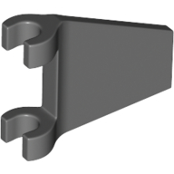 Flag 2 × 2 Trapezoid with Flared Area between Clips Dunkelblaugrau