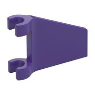 Flag 2 × 2 Trapezoid with Flared Area between Clips Dunkellila