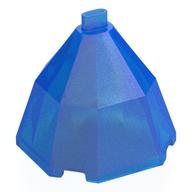 Minidoll Skirt, Full, Octagonal, No Feet Opal Trans-Dark Blue