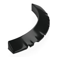 Brick Round, Sloped 6 × 6 × 2 / 3 Corner Black