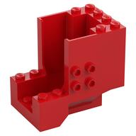 Brick Special 4 × 6 × 4 with 2 × 2 Studs on both Sides (4+ Cockpit) Rot