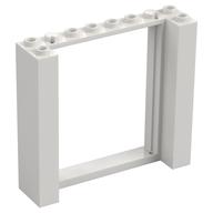 Door Frame Double 2 × 8 × 6 White
