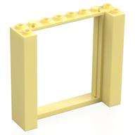 Tür Rahmen doppelt 2 × 8 × 6 Leuchtendes Hellgelb