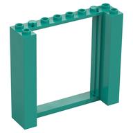 Door Frame Double 2 × 8 × 6 Dark Turquoise