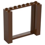 Door Frame Double 2 × 8 × 6 Reddish Brown