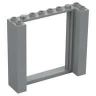 Door Frame Double 2 × 8 × 6 Light Bluish Gray