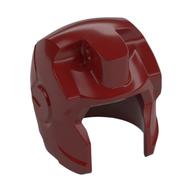 Helmet Space with Open Face Angular, Top Hinge Dunkelrot