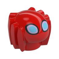 Insect, Spider 1 × 1 with Spider-Man Eyes print (Trace-E) Red