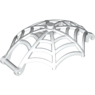 Insect Accessory, Spider Web, Dome Shaped with Bar, Clips in White