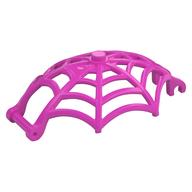 Insect Accessory, Spider Web, Dome Shaped with Bar, Clips Dunkelrosa