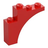 Stein Bogen 1 × 4 × 3 Rot