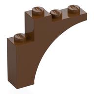 Brick Arch 1 × 4 × 3 Reddish Brown