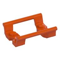 Vehicle Track, Roller Coaster Straight 4L in Reddish Orange