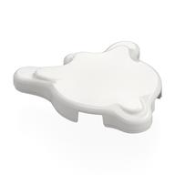 Tile Special, Splat with Rounded Sides Weiß