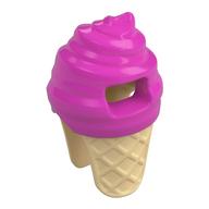Costume Ice Cream Suit with Tan Cone Pattern in Dark Pink