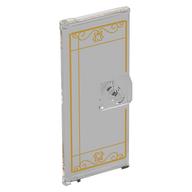 Door 3 × 6 with Gold Window Lines print Trans-Clear