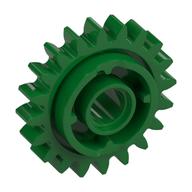 Technic Gear 20 Tooth with Clutch on Both Sides in Green