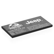 Tile 4 × 8 with Jurassic Park Logo, 'JEEP', 'Jurassic Park staff Jeep', Stats Print Schwarz