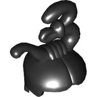 Hair, Short with '3' Shape Top Black