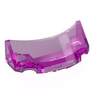 Windschutzscheibe 2 × 4 halb Kuppel Transparent-Dunkelrosa