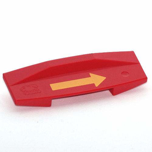 Duplo Intelli-Train Smart Brick with Yellow Arrow Print Red