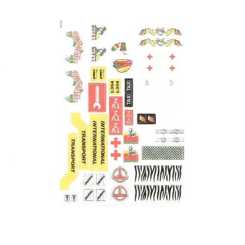 Stickerbogen für Set 260-1 [Keine Farbe/Beliebige Farbe]