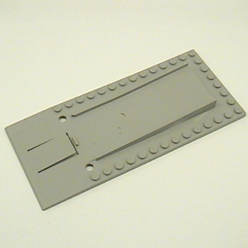 Baseplate Raised 8 × 18 with Garage Floor Plate with Octagon Holes for Automatic Doors Hellgrau