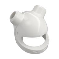 Helmet, Standard, 2 Horn Holes White