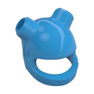 Helmet, Standard, 2 Horn Holes Dunkelazur