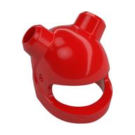 Helmet, Standard, 2 Horn Holes Red