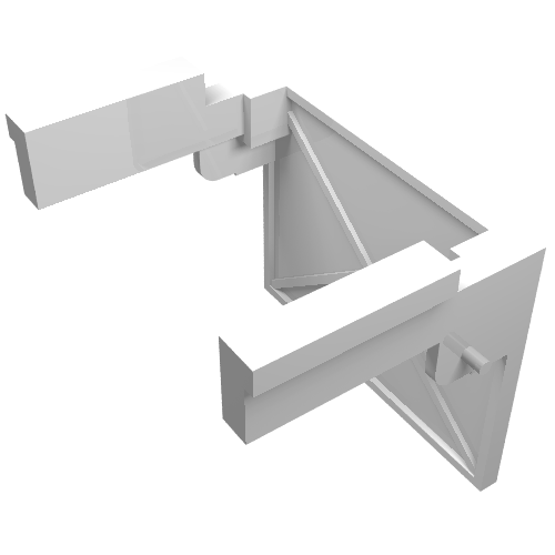 Garage Door Solid Assembly - Old (Hinge Pin on Counterweights - One Side) White