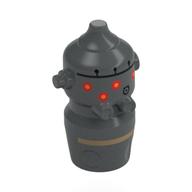 Droid Head, IG-11 with Red/Yellow "Eyes", Dark Tan, Black Stripes print Dunkelblaugrau
