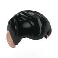 Hair Smooth with Pointy Vulcan Ears Light Nougat pattern Schwarz