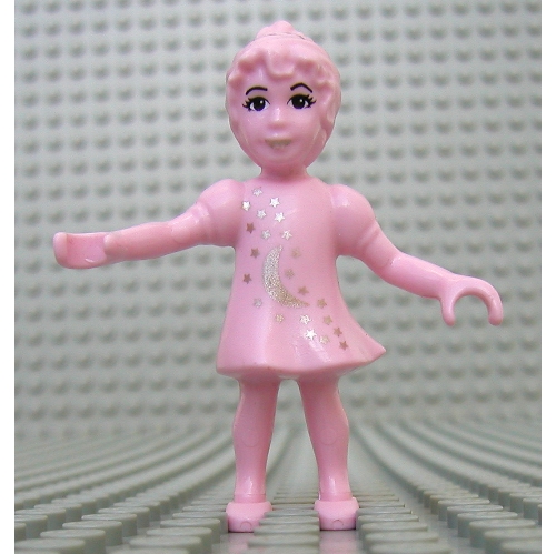 Belville Fairy with Moon Print Rosa