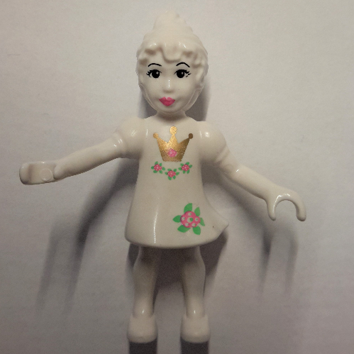 Belville Fairy Thumbelina, with Flowers and Crown Print Weiß