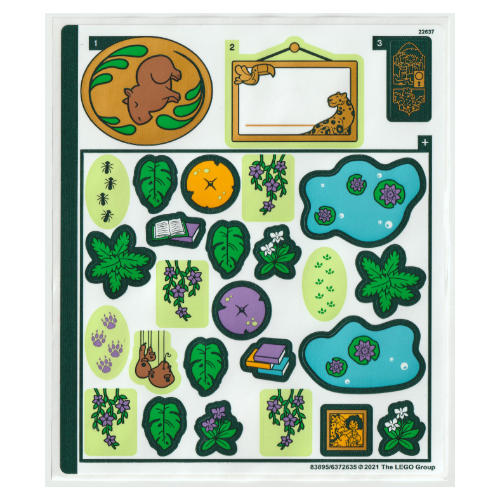 Sticker Sheet for Set 43200-1 [No Color/Any Color]