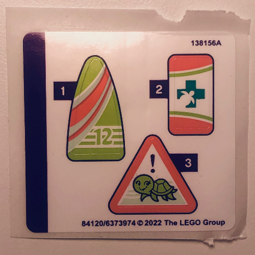 Sticker Sheet for Set 41697-1 [No Color/Any Color]