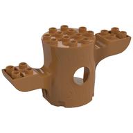 Duplo Plant Tree Trunk 4 × 10 × 4 with Two Branches Mittelnougat