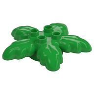 Duplo Plant Tree Leaves 6 × 6 × 1 with 4 Top Studs Bright Green